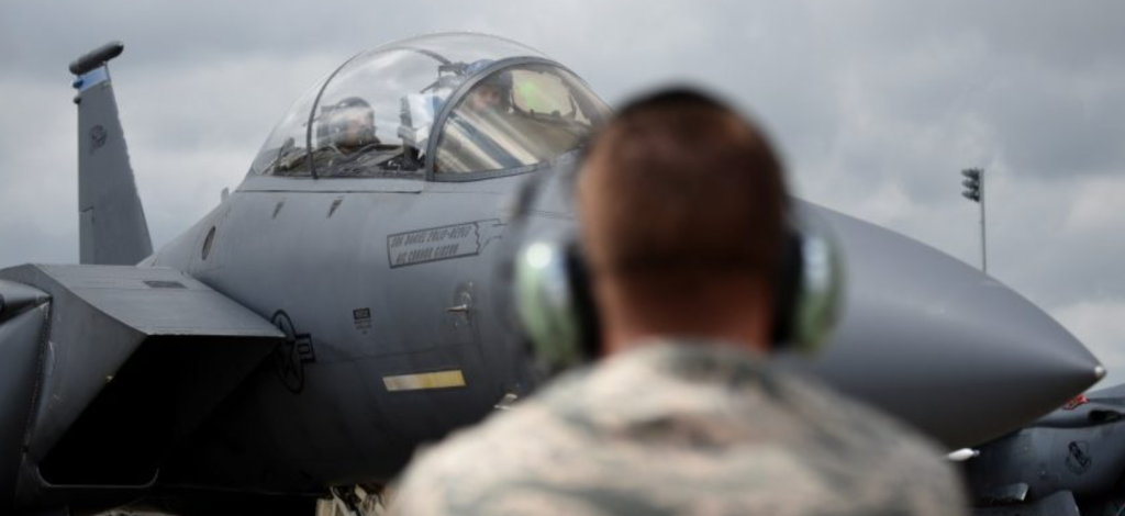Qatar F-15 fighter makes test flight